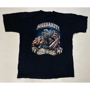 Mail Handlers Local 318 Union Solidarity Eagle Graphic Pocket T-shirt Men Large